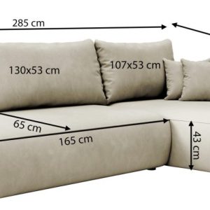 FOGGI corner sofa with sleeping function