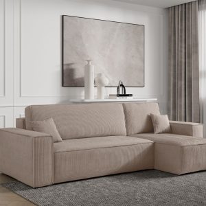 SCARLETT CORNER SOFA BED WITH STORAGE