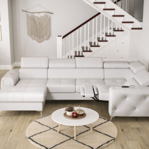 ROMA Max III Relax Leather Corner Sofa