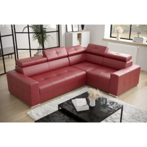 VERONA II Leather Corner Sofa Bed